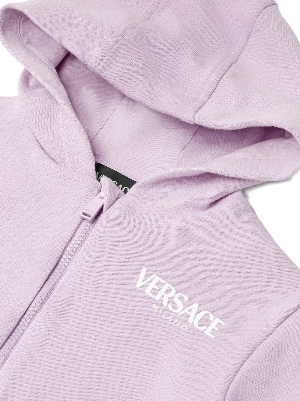 Толстовка с капюшоном и логотипом Versace Kids, фиолетовый — фото 3