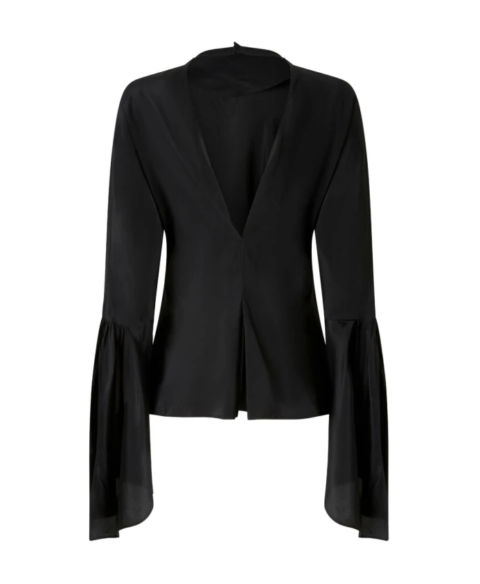 

Элегантная черная рубашка осень-зима 2025 Pinko, черный