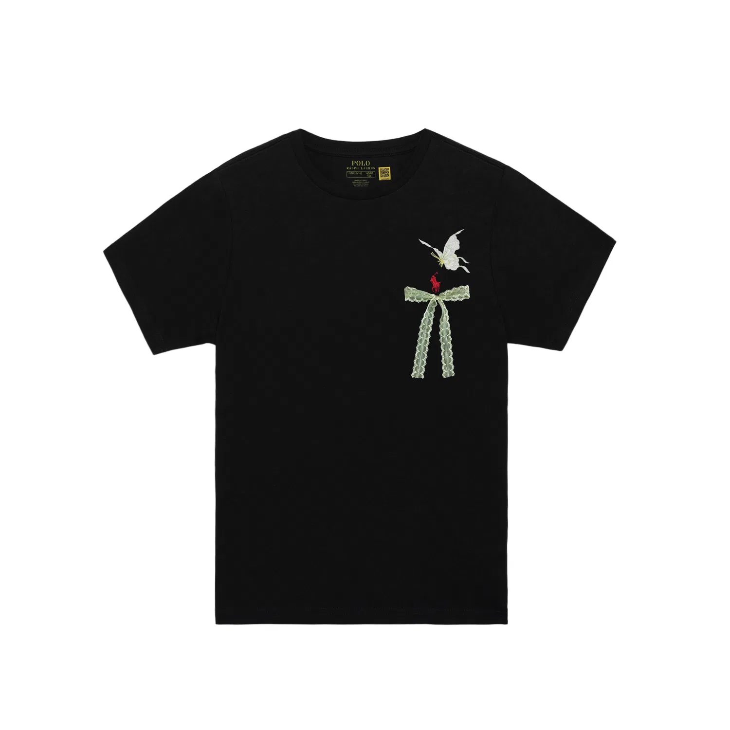Футболка с вышивкой Polo Ralph Lauren Standard Black Kids'