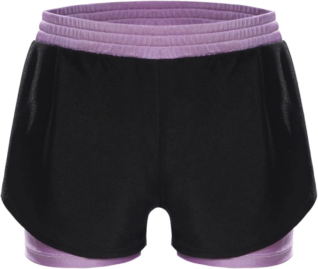 Детские спортивные шорты с двумя слоями, Fldy, Light Purple