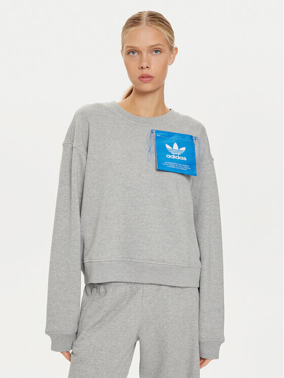 

Толстовка свободного кроя Adidas, серый