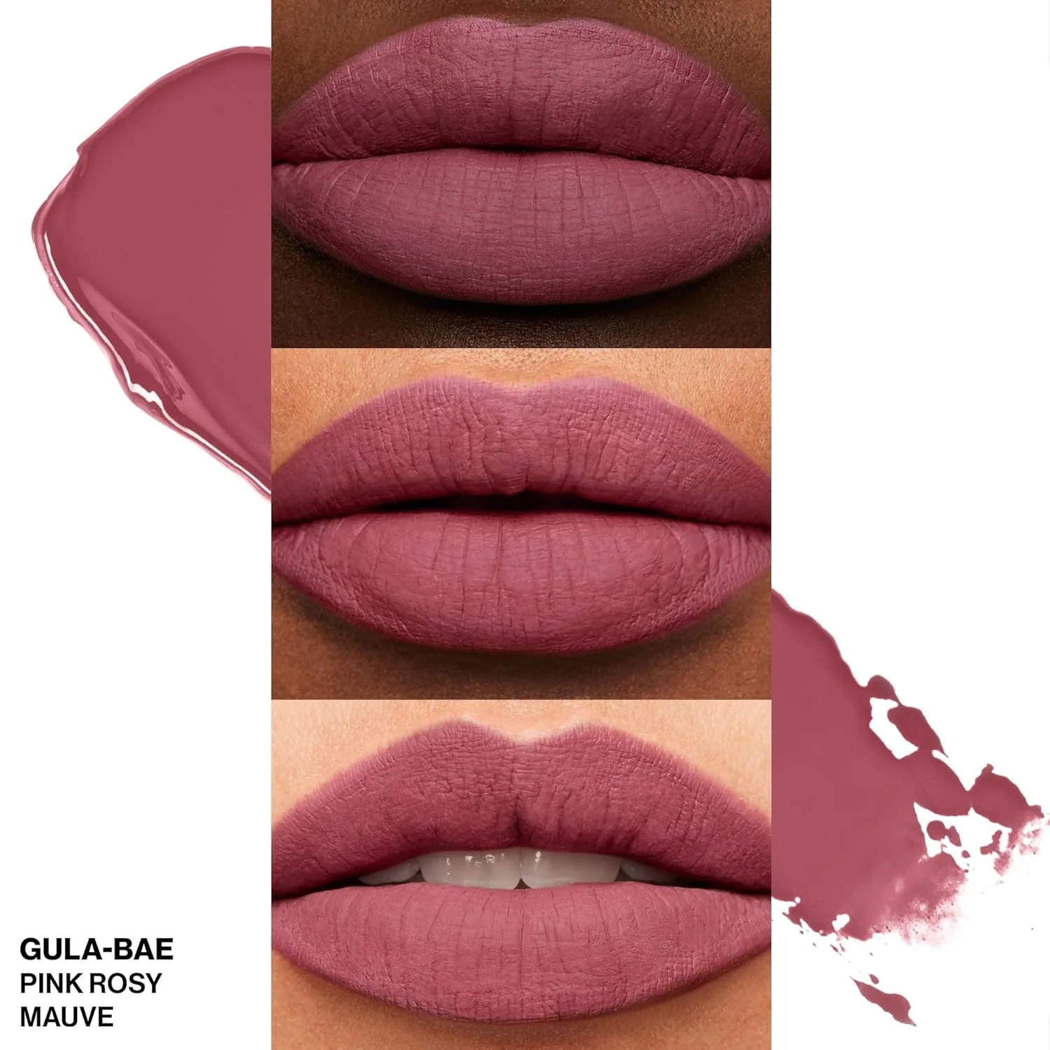 Жидкая матовая помада Smashbox Always On Longwear | Стойкая, водостойкая и не сушит губы., 07 - Gula-Bae (Cool Rose) — фото 2