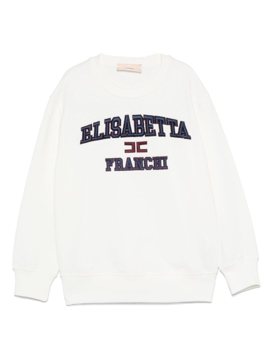

Толстовка Elisabetta Franchi La Mia Bambina с вышитым логотипом, серый