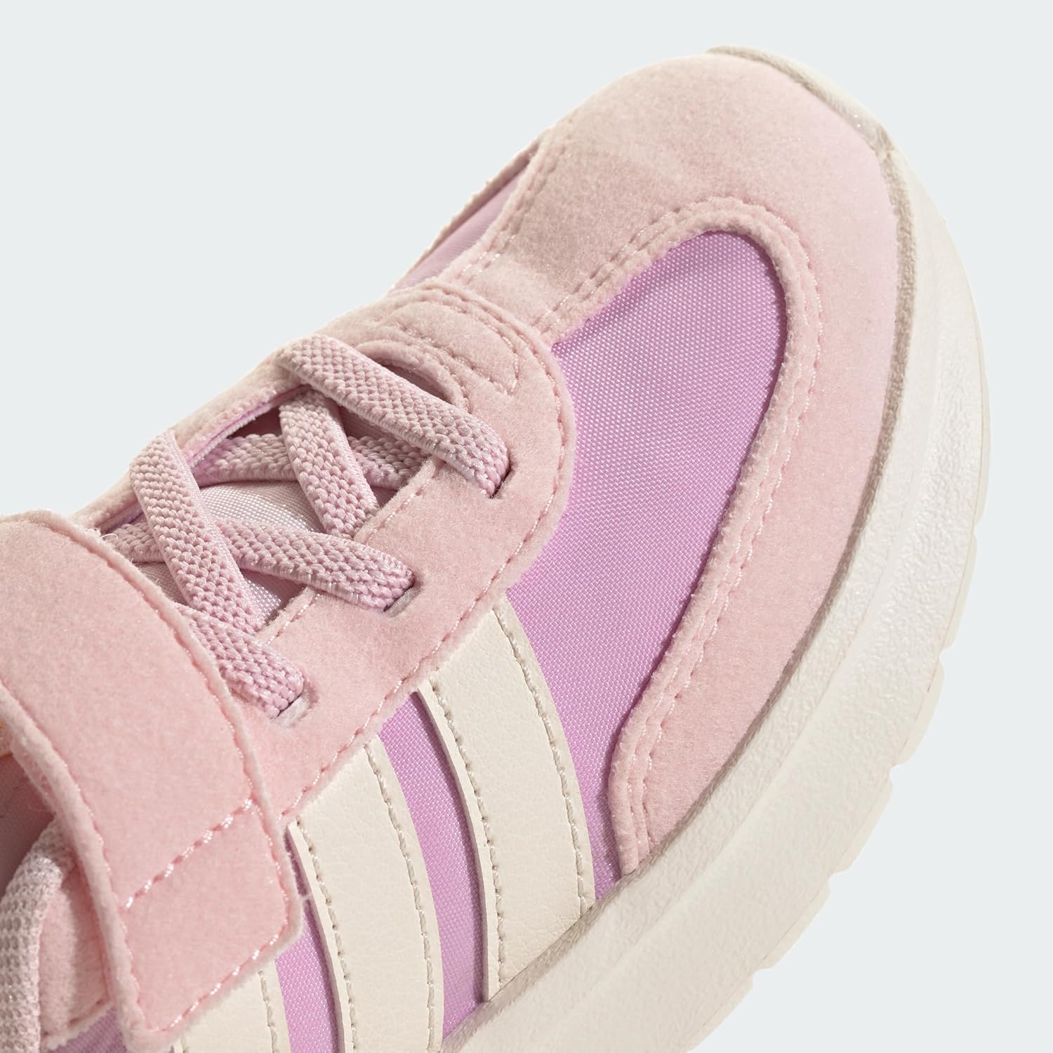 Детские кроссовки Adidas Run 70s 2.0 (унисекс), белый/розовый — фото 2