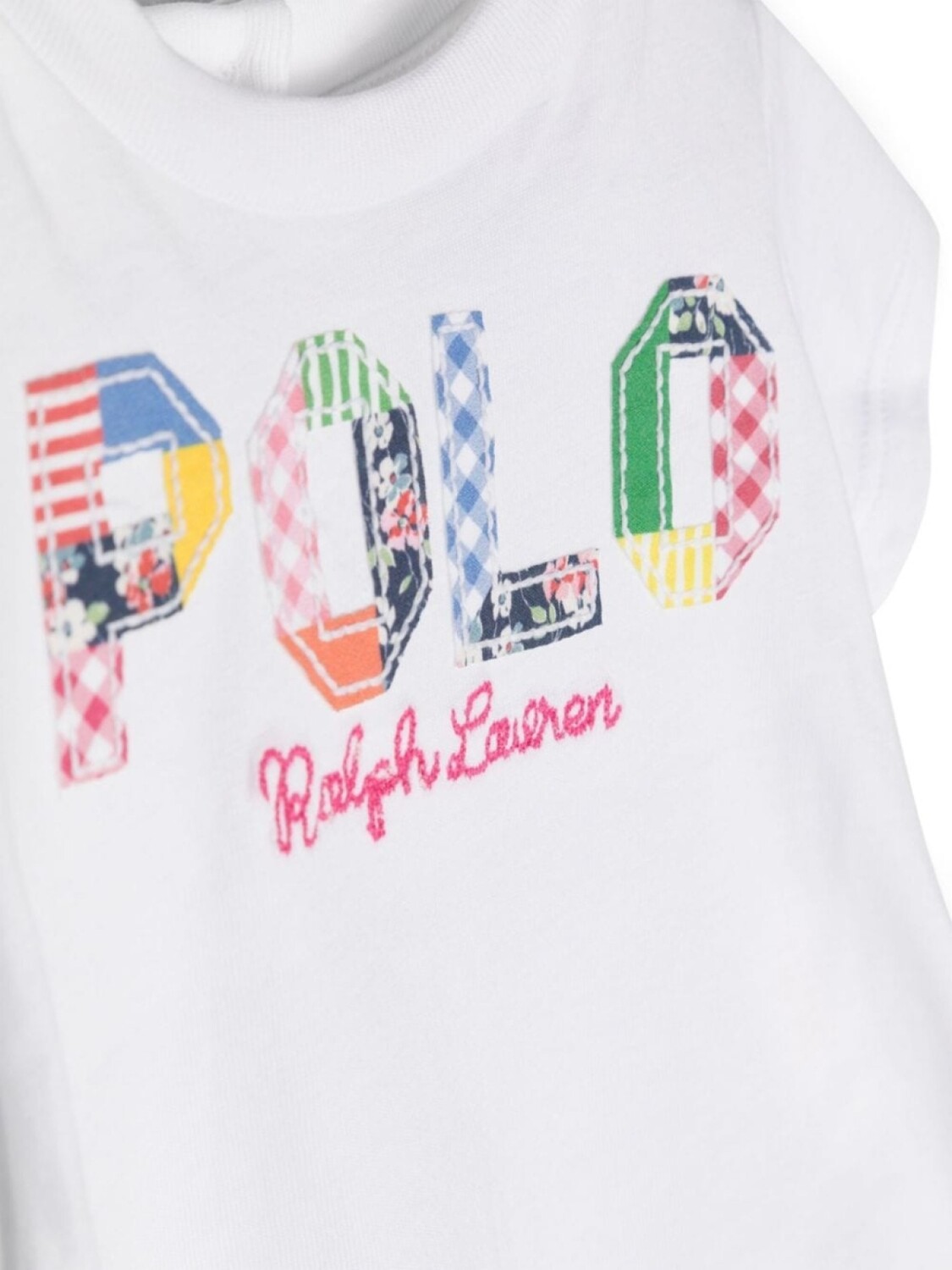 Ralph Lauren Kids футболка с вышитым логотипом, белый — фото 3