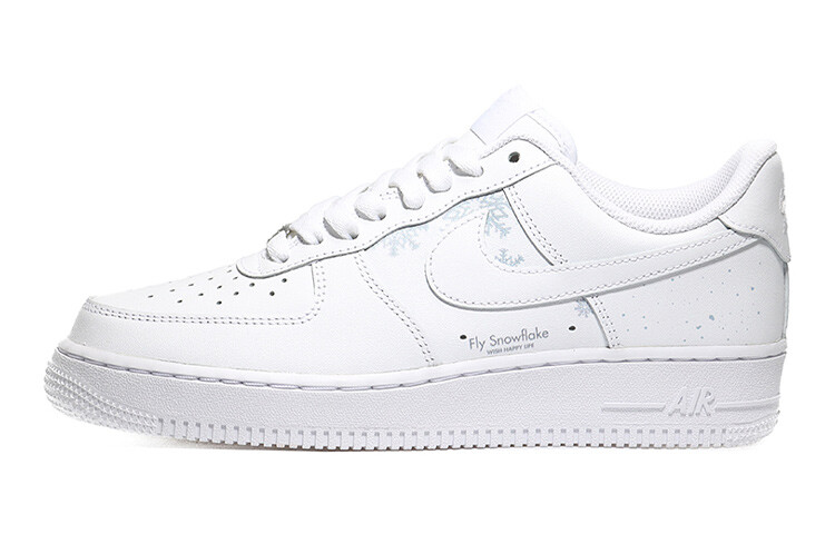 Кроссовки Nike Air Force 1 Skateboard Shoes Women's Low-Top White Blue