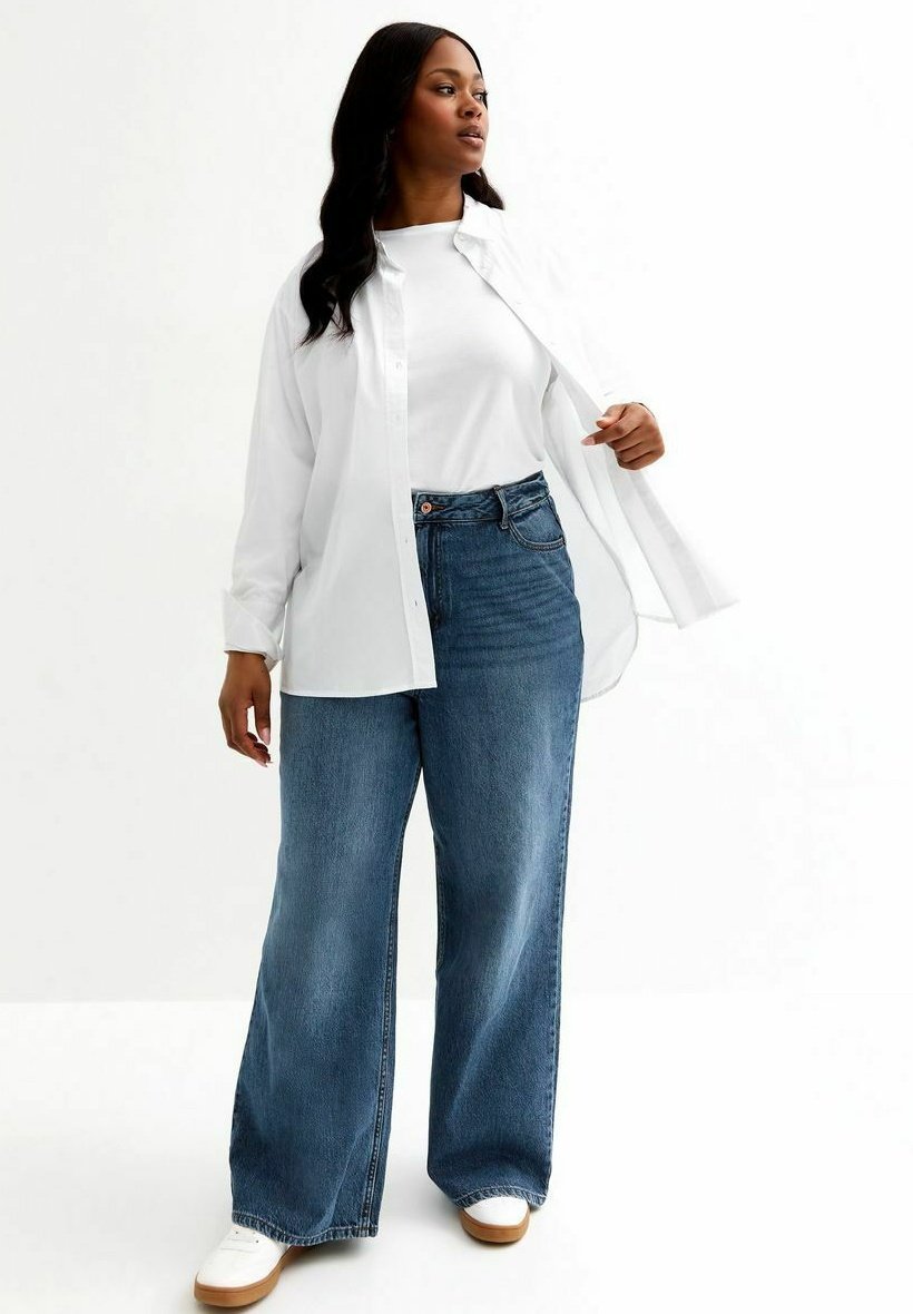 

Джинсы прямого покроя CURVES ADALAE WIDE LEG New Look, синий