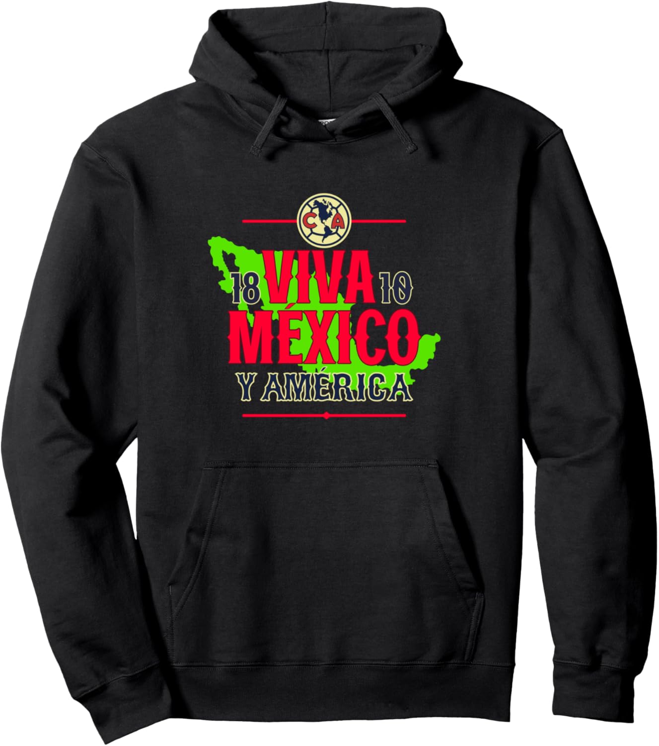 

Клуб Америка - Толстовка ко Дню независимости Мексики Club America, черный