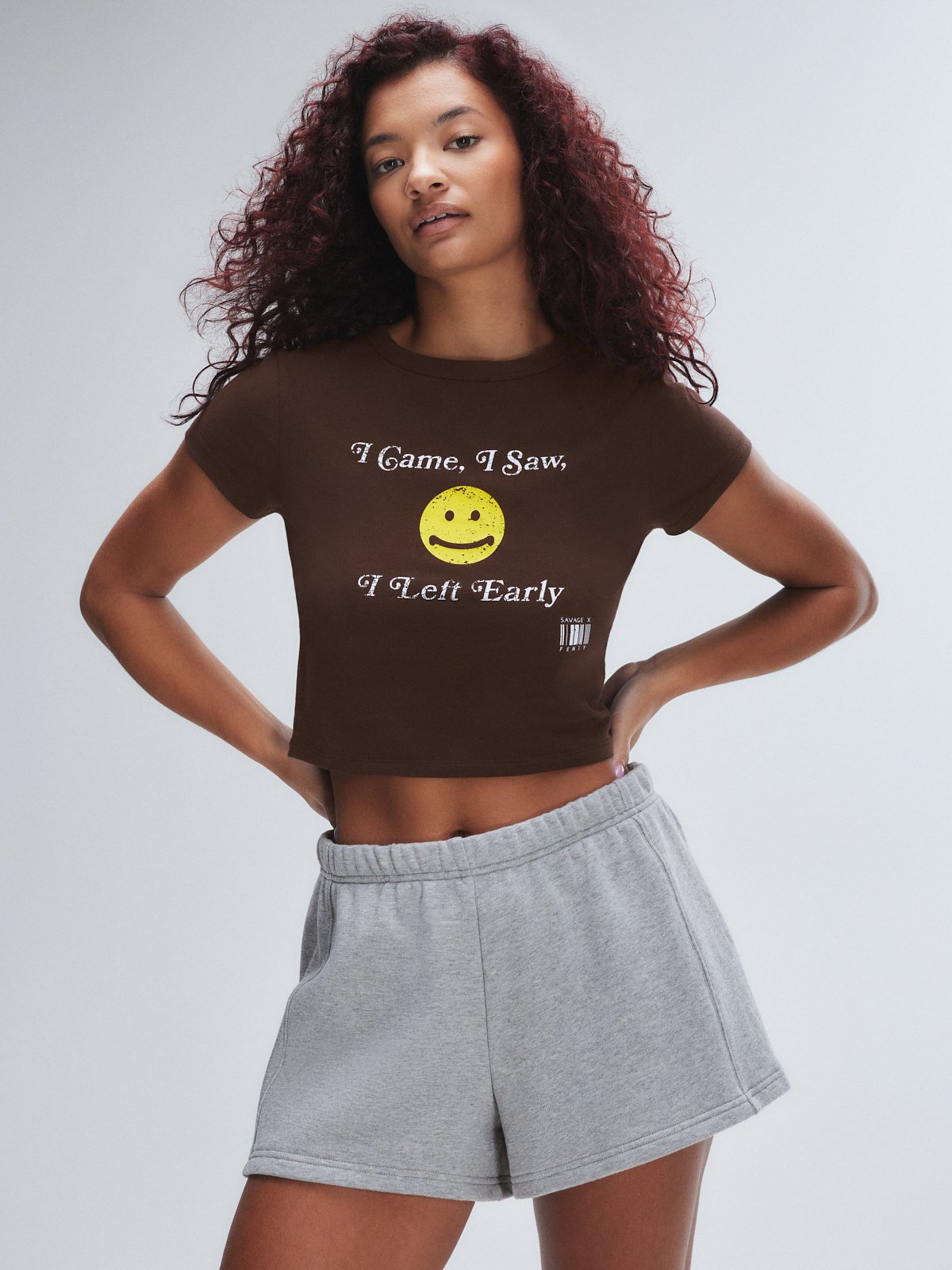 

Шорты Savage X Fenty Weekender Terry, цвет Medium Heather Grey