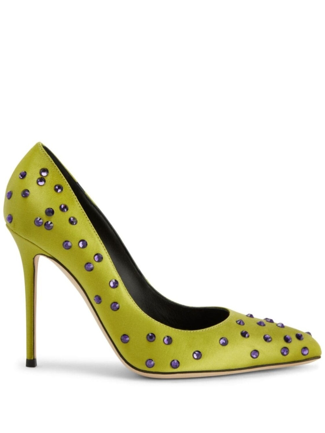 

Giuseppe Zanotti атласные туфли Jakye Precious 70, зеленый