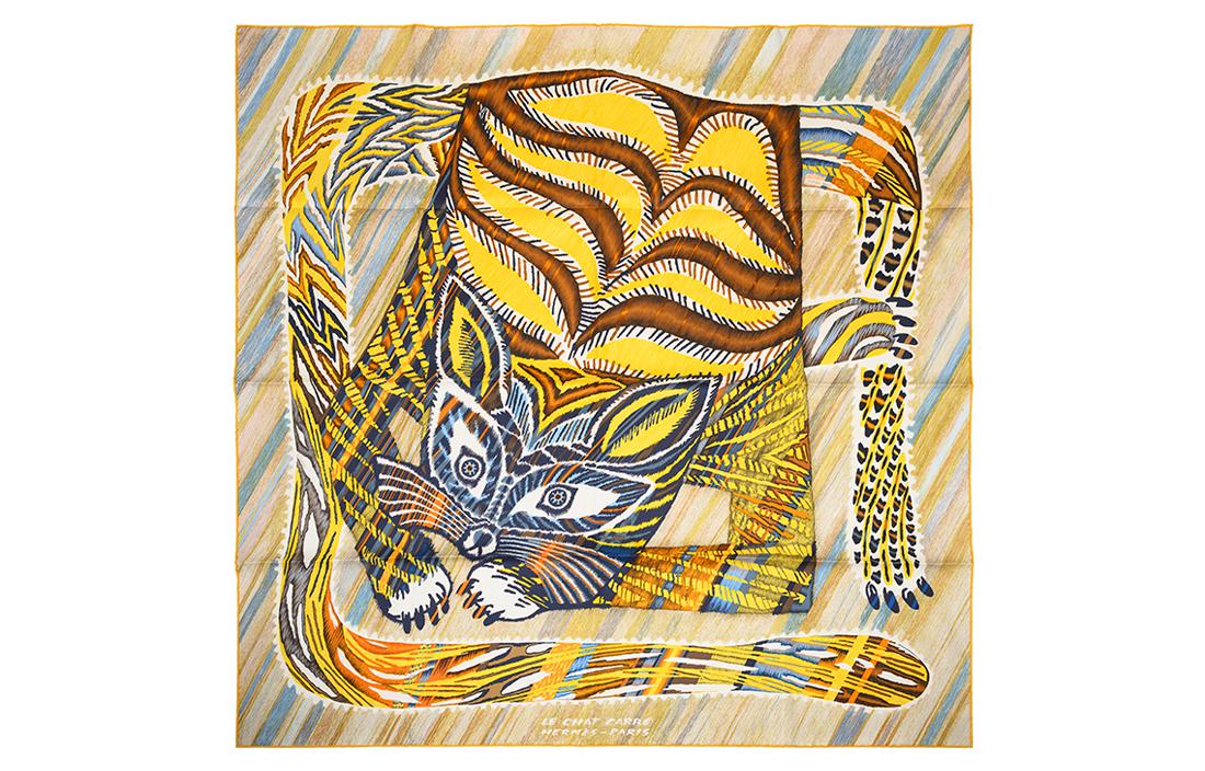 

HERMES Шёлковый шарф Women's Yellow, Yellow
