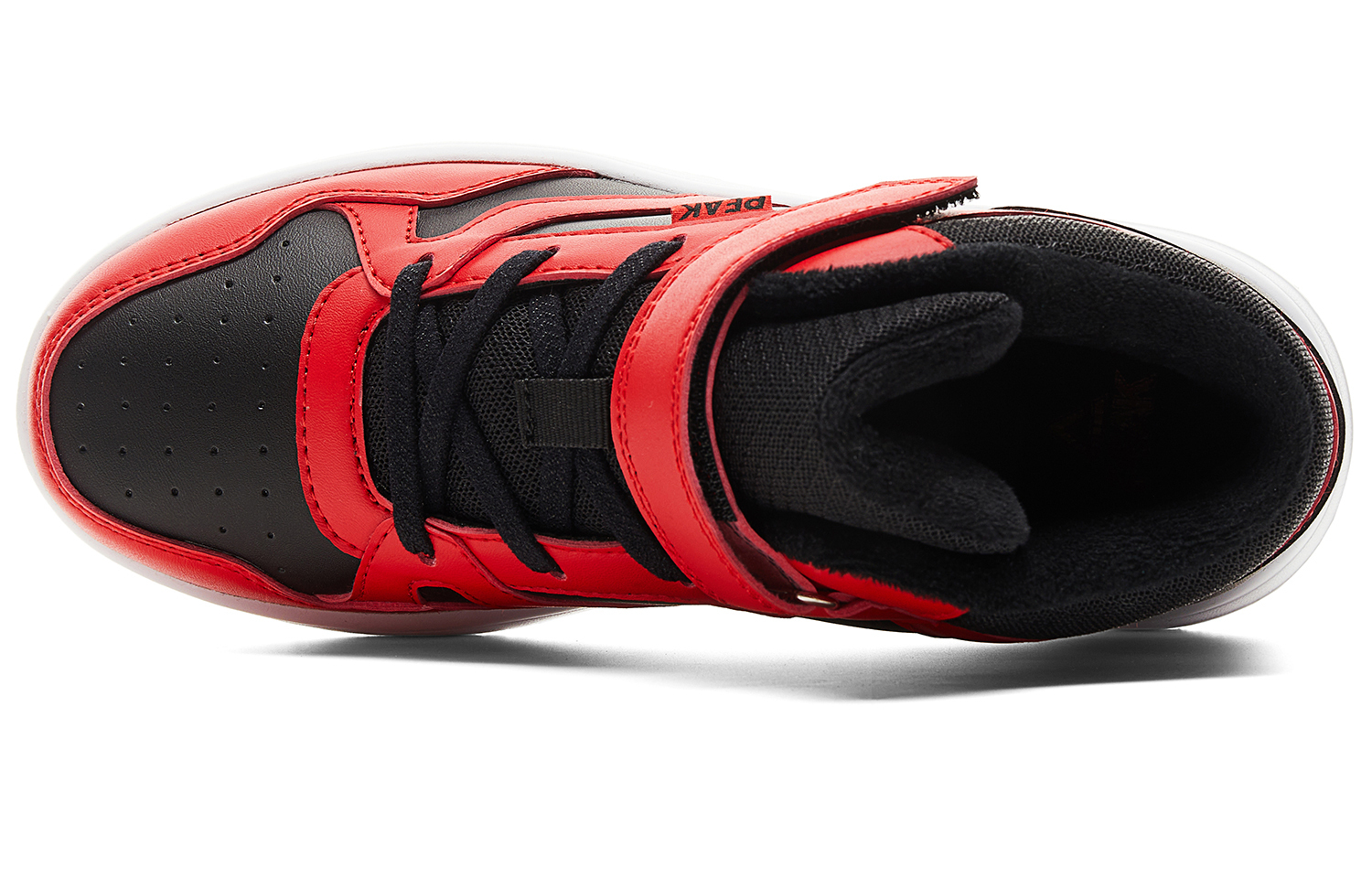 PEAK Противоскользящие утепленные кроссовки для скейтбординга balance kids' black red kids' — фото 4
