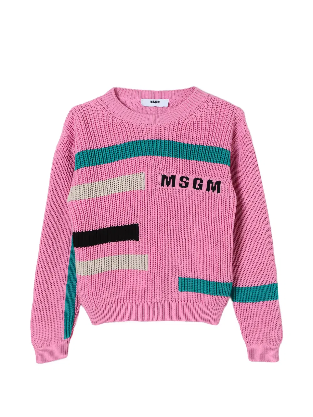 Хлопковый свитер Msgm Kids, розовый
