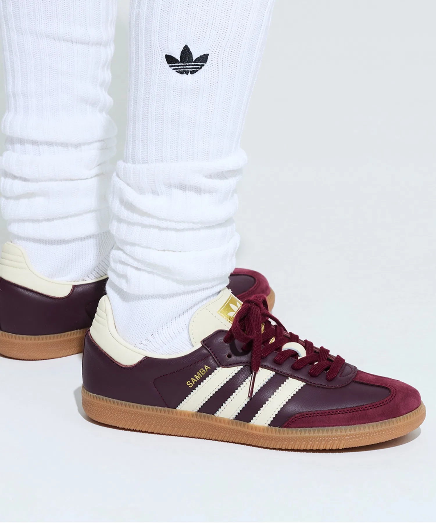 Унисекс кроссовки Samba OG из натуральной кожи adidas красные