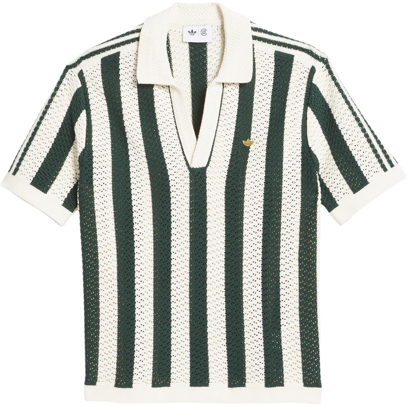 

Polo Shirt Unisex Adidas Originals, зеленый/слоновая кость