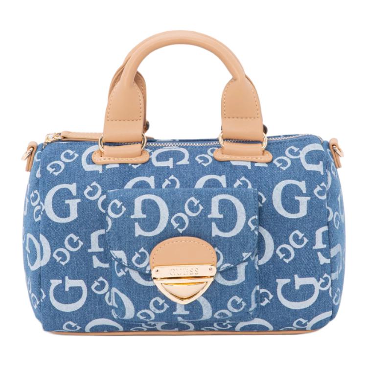 

GUESS Женская синяя сумка через плечо среднего размера, Blue