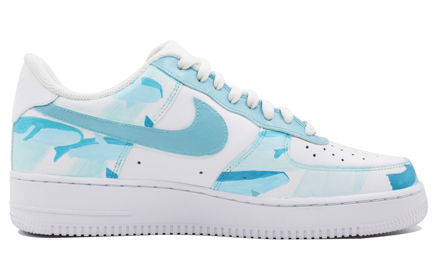 

Кроссовки Nike Air Force 1 Skateboard Shoes Men Low-Top Blue White