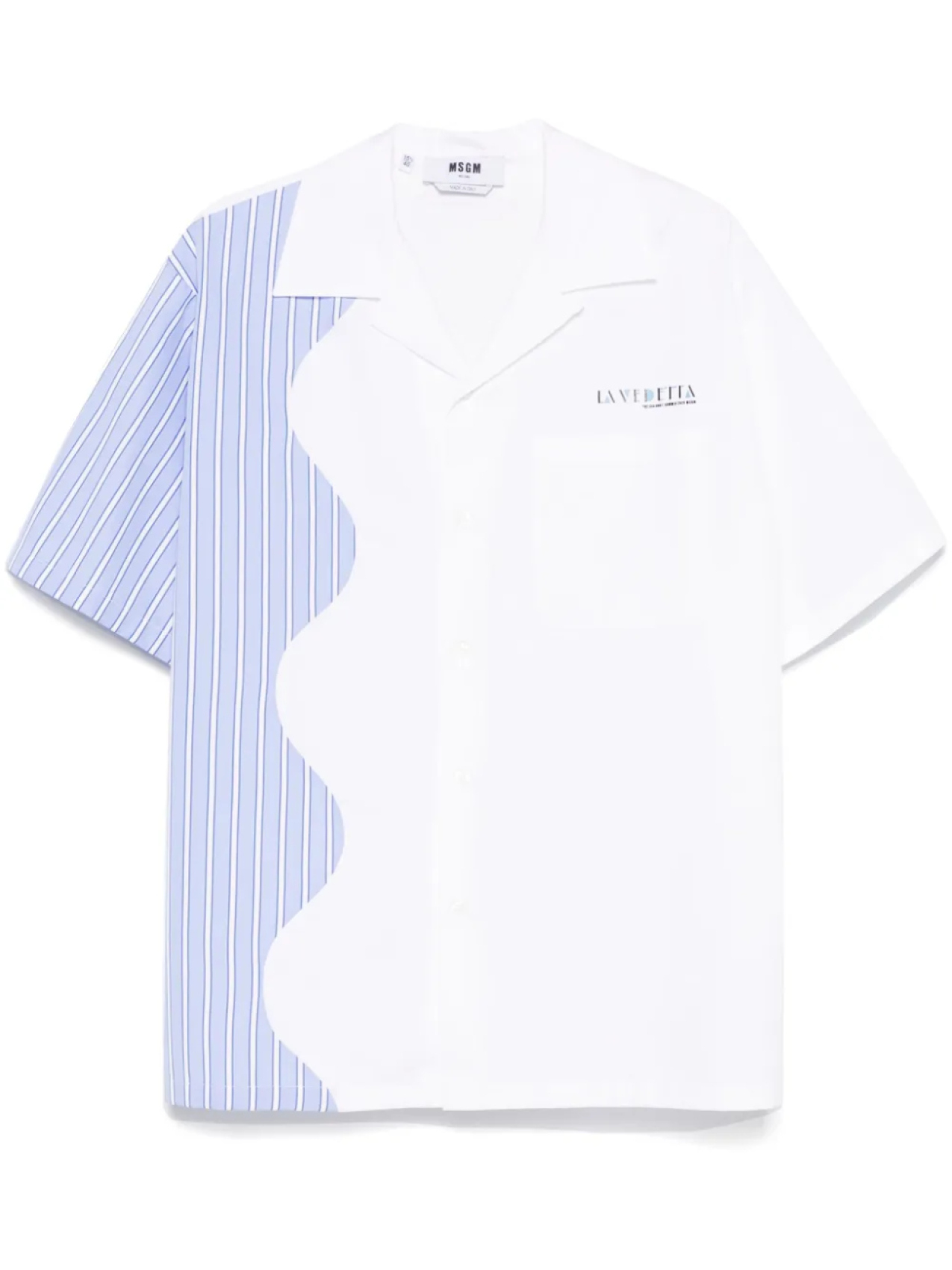 

MSGM рубашка с полосками, белый