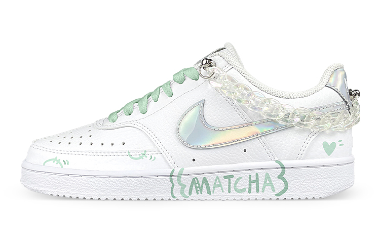 

Кроссовки Nike Court Vision 1 Skateboard Shoes Women's Low-Top White/Green