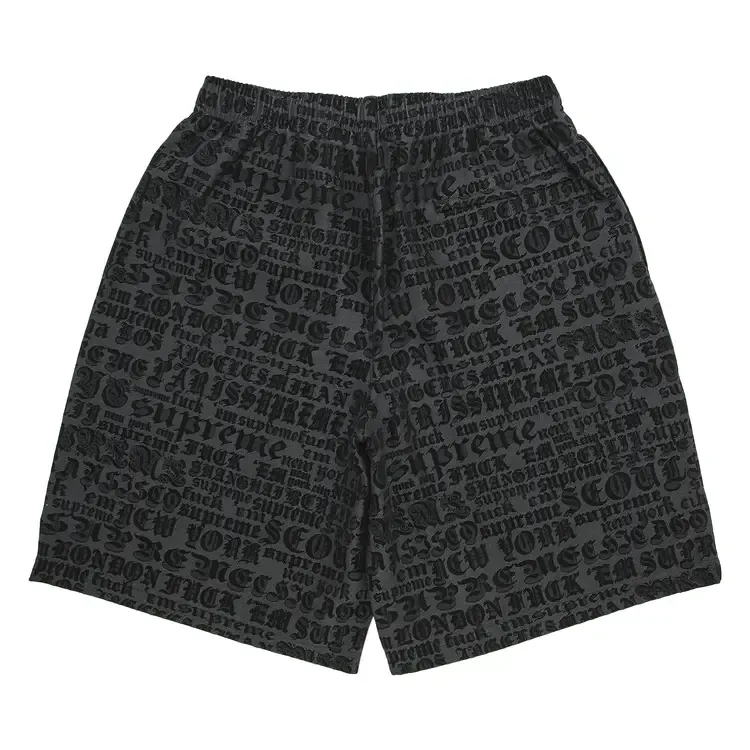 Шорты Supreme Cities Jacquard Short 'Black' — фото 2
