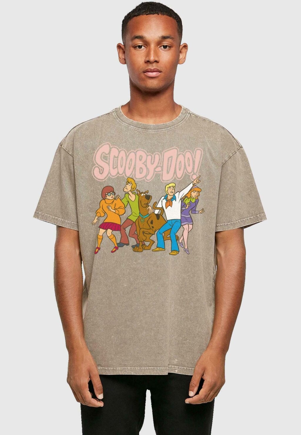

Футболка с принтом Scooby Doo Core Group ABSOLUTE CULT, тёмный хаки
