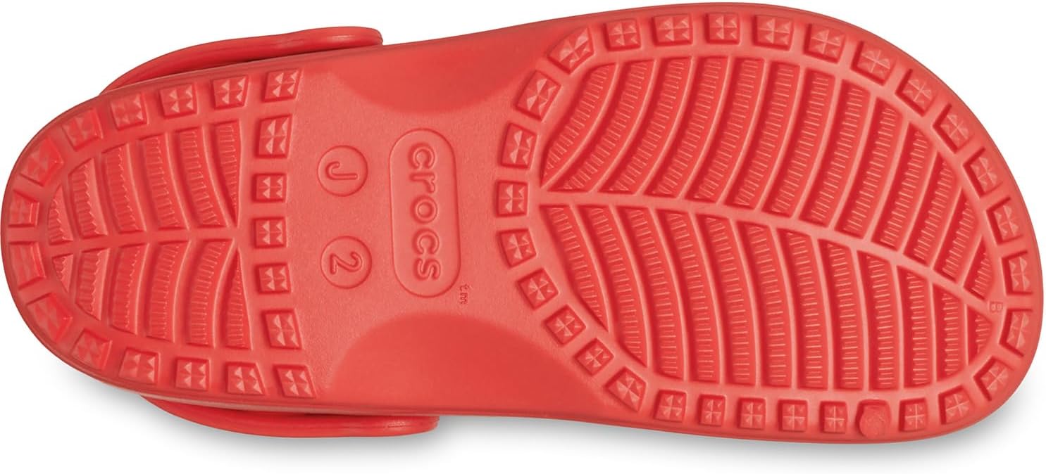 Детские кроксы Crocs с классическим цветочным дизайном, Cherry Red — фото 3