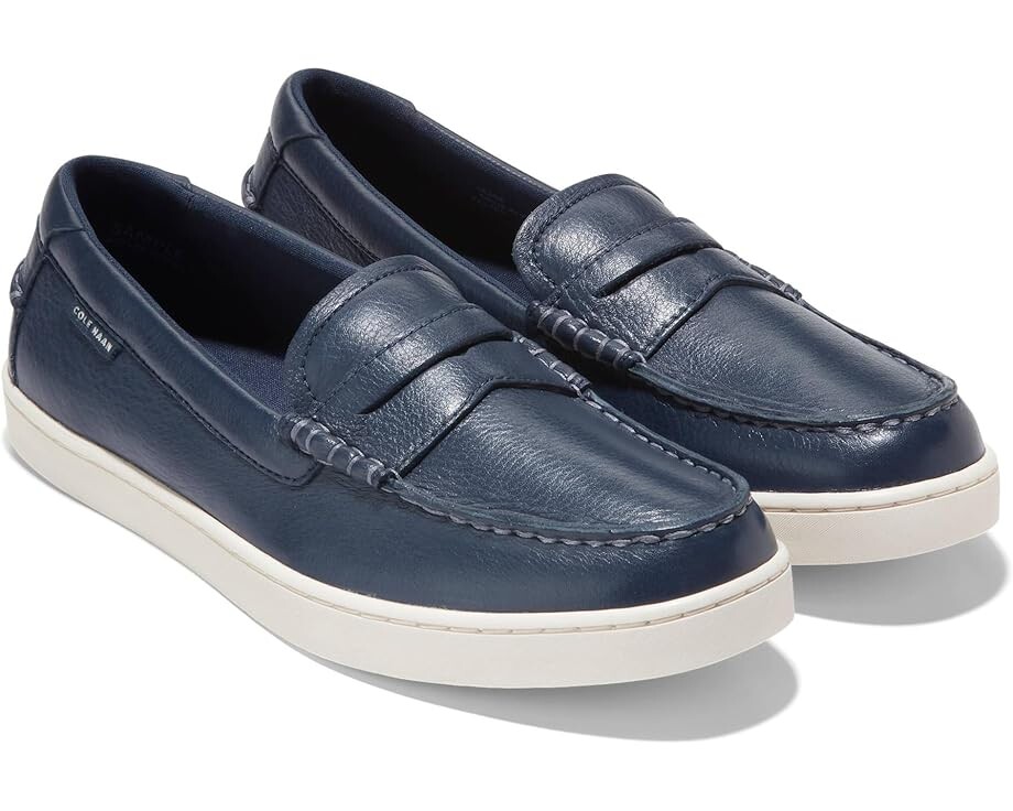 

Лоферы Cole Haan Pinch Weekender Penny Textured, цвет Navy Blazer Pebbled Leather/Ivory