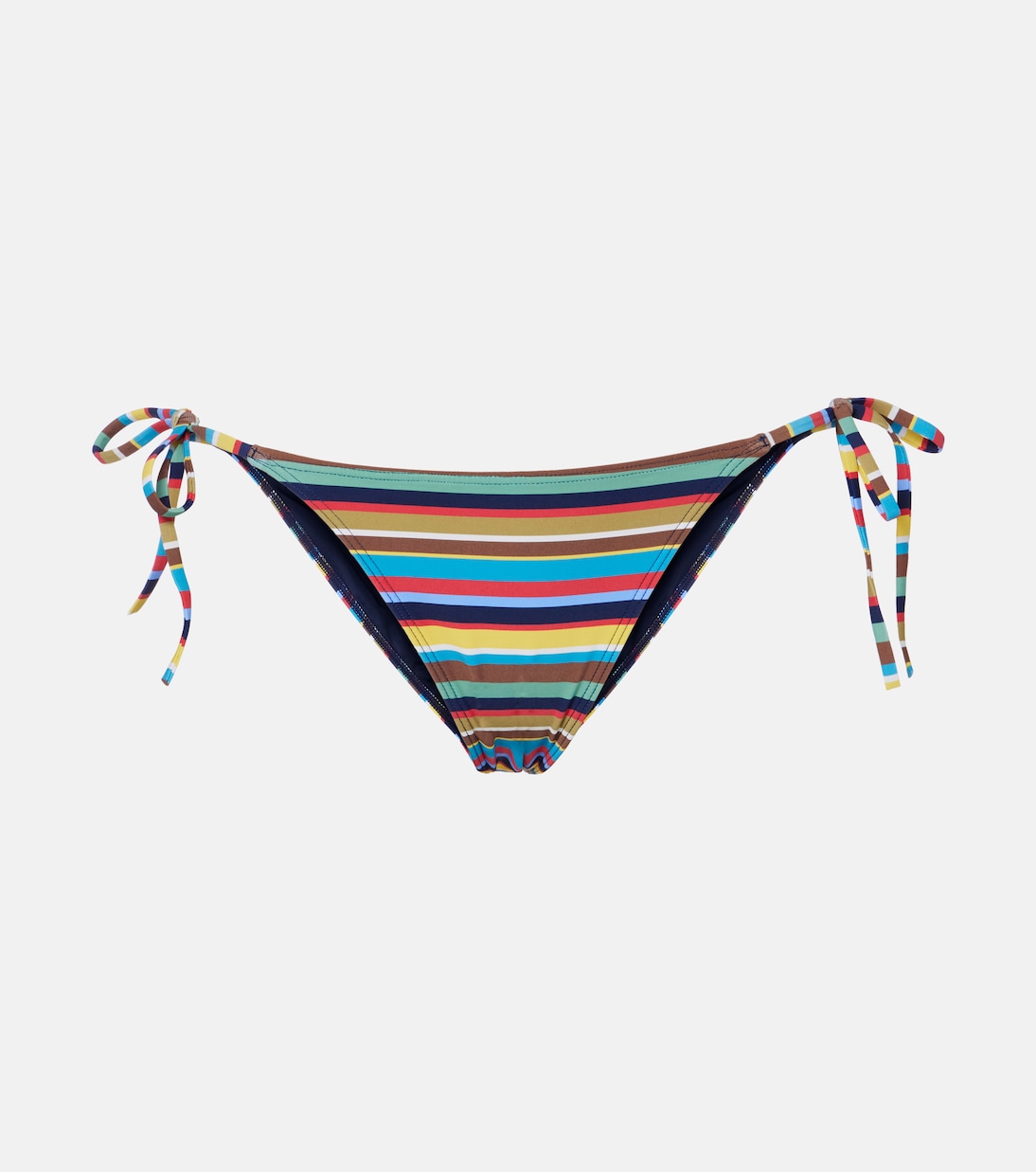 

Трусики бикини с заниженной талией в полоску Sisley Staud, Market Stripe