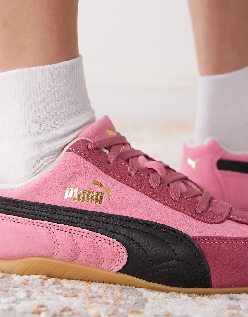 Кроссовки Puma OG Speedcat розового и черного цветов — фото 3