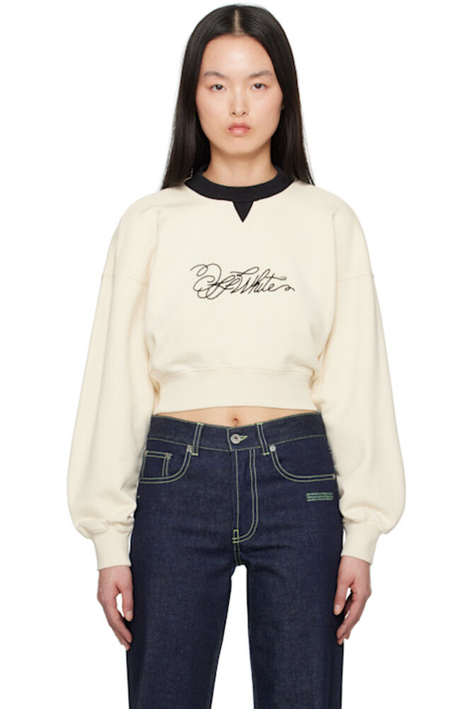 

Укороченная толстовка Off-White Script