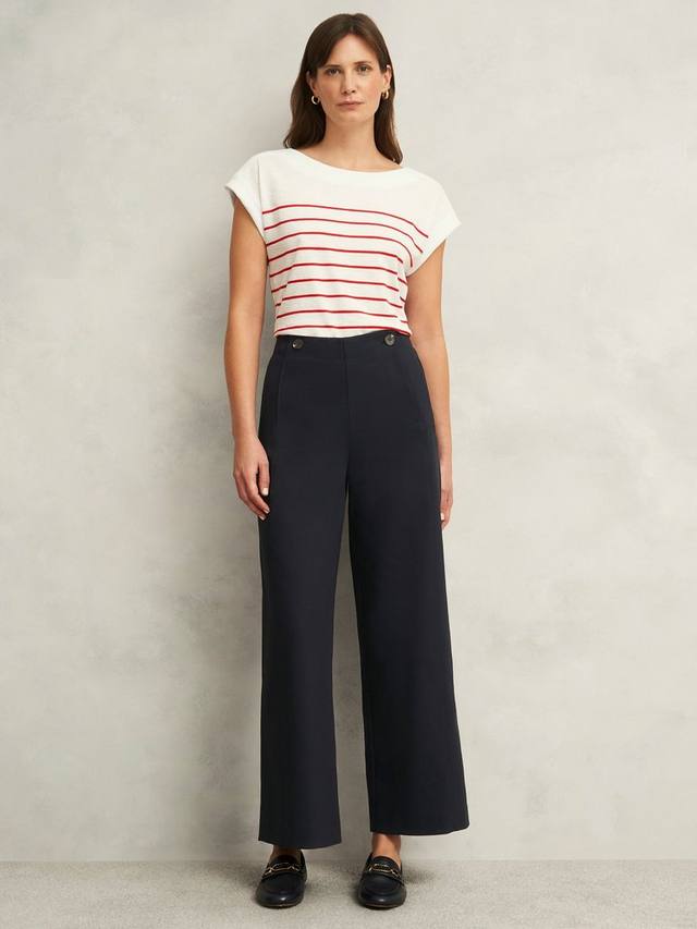 

Широкие укороченные брюки Kimmi Hobbs, Navy