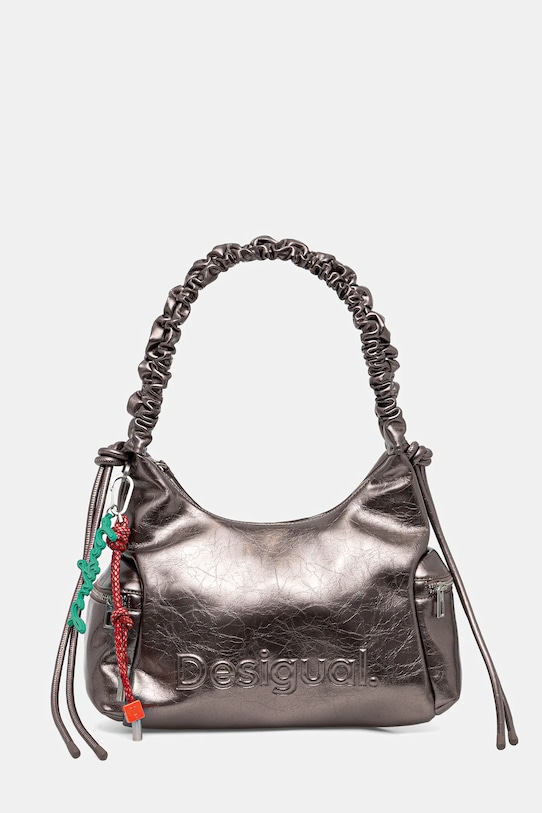 

Сумка Half Logo Montville темно-синяя Desigual, серебряный