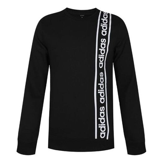 

Толстовка adidas M C90 Brd Letter Print Sports Crew Neck Sweatshirt Black, черный