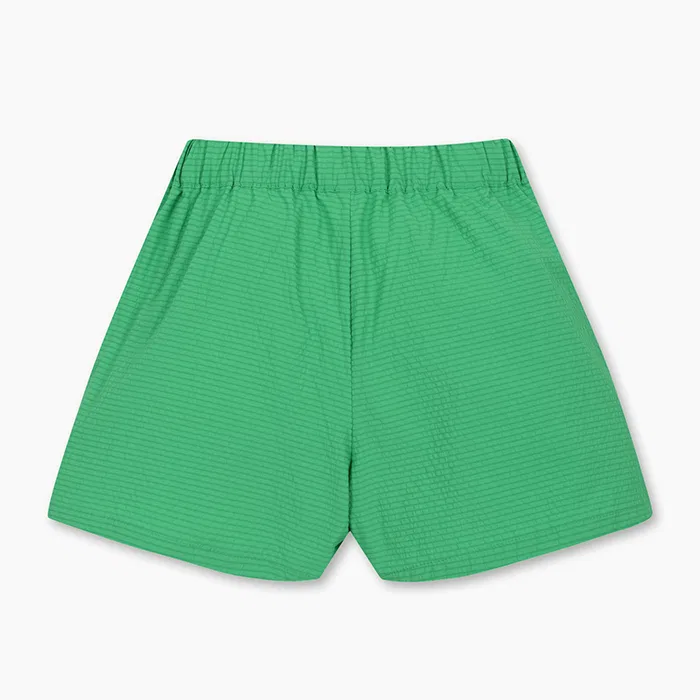 Детские юбка-брюки из сирсакера зелёные от Benetton Kids — фото 2
