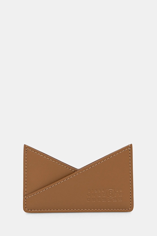 

Кожаный чехол для карт Mm6 Maison Margiela, коричневый