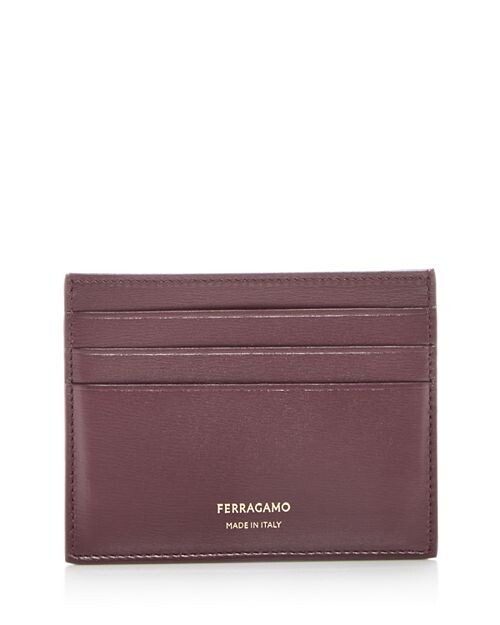 

Кожаный футляр для карт Ferragamo, цвет Red