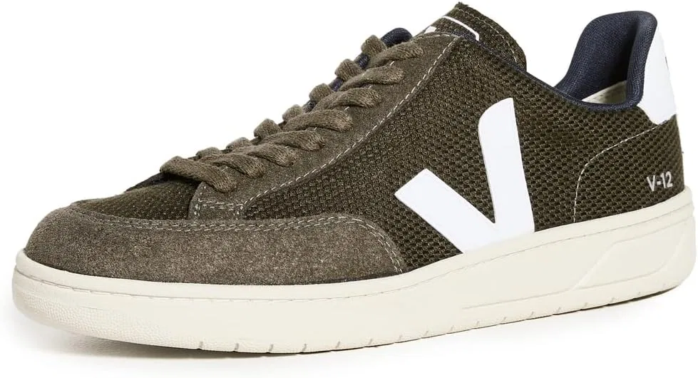 Мужские кроссовки Veja V-12, белый/зеленый