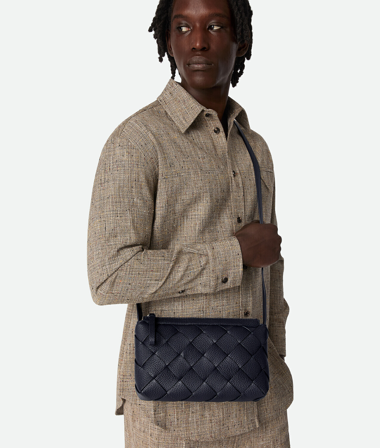 Diago zipped messenger BOTTEGA VENETA, ночной — фото 2