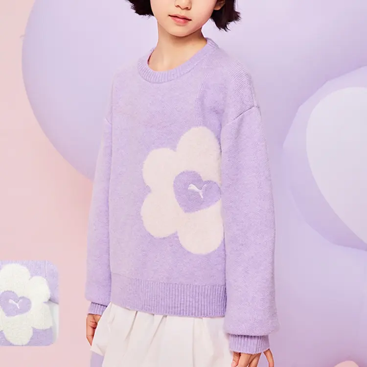 Свитер Sportstyle Series Dream Purple Kids' PUMA, розовый/фиолетовый — фото 3