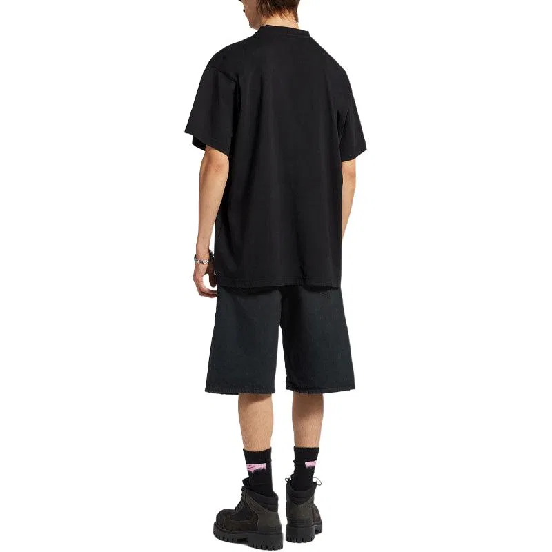Футболка свободного кроя Men's Balenciaga, Black — фото 4