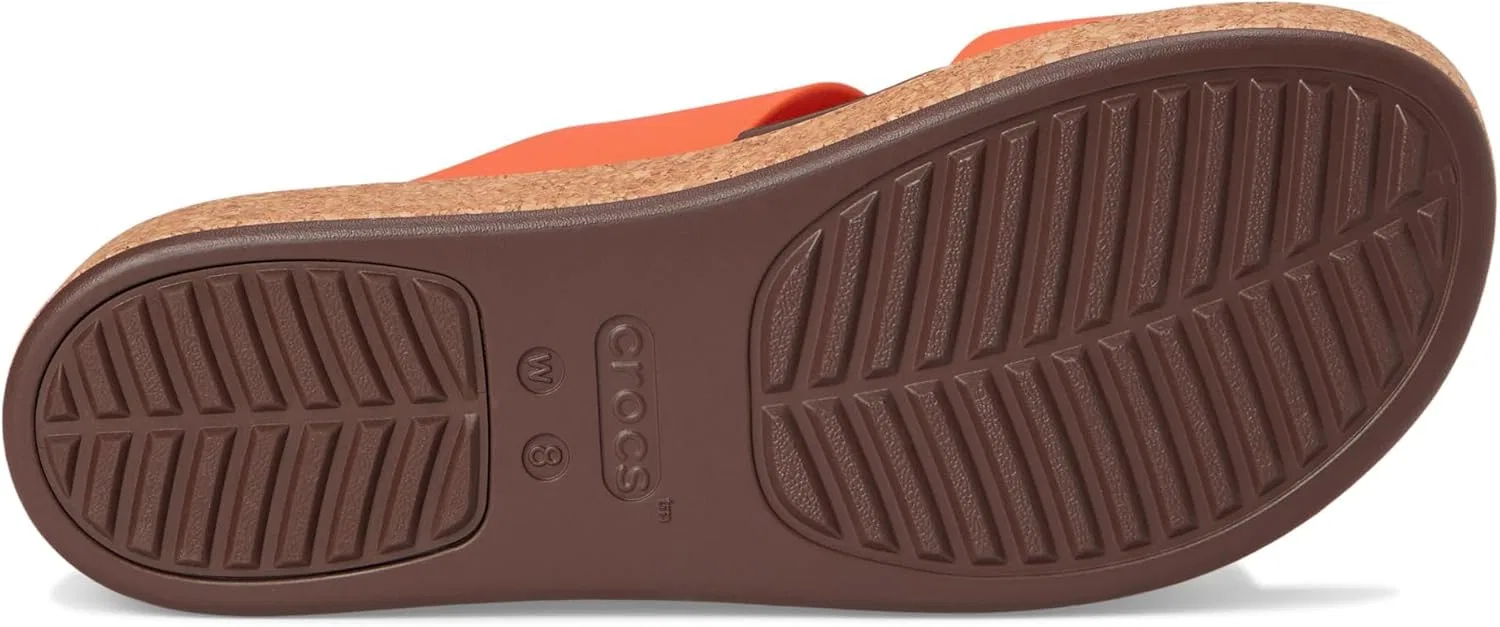 Crocs Женские Бруклинские Пробковые Сандалии с пряжкой, Topaz — фото 3
