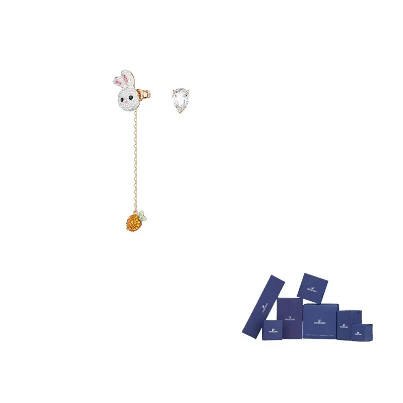 

Золотые позолоченные серьги Zodiac Rabbit для женщин Swarovski