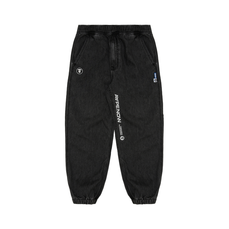 

Джинсы Regular с аппликацией Ape Now Logo от *A Bathing APE Aape, черный