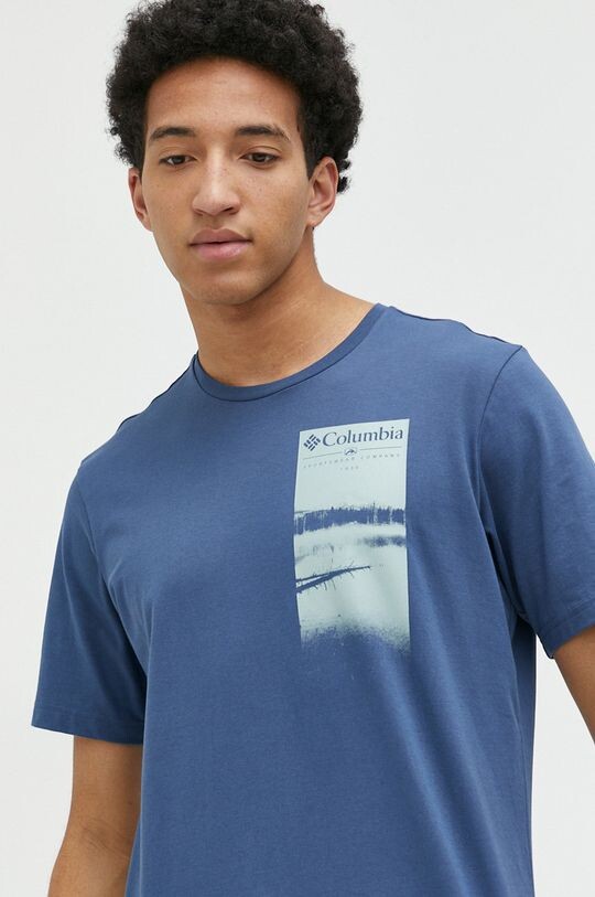

Футболка из хлопка Columbia, синий