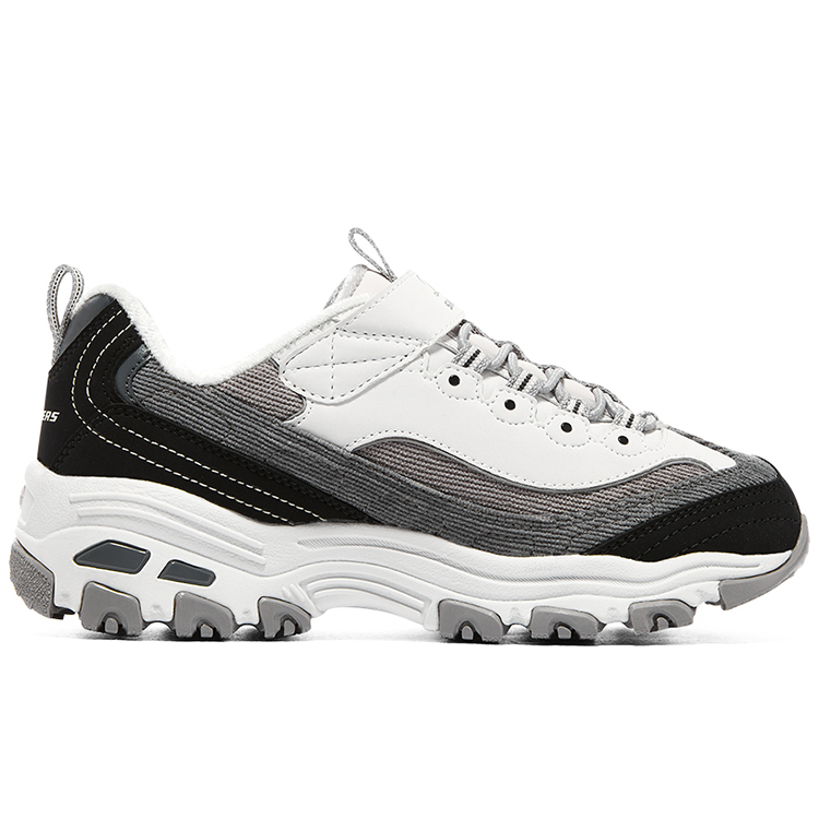 Skechers Детские низкие кроссовки Lifestyle Abrasion Resistant черный/серый — фото 3