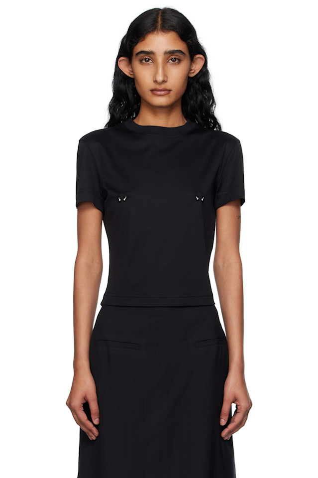 

Распашонка с прорезями Mugler, черный
