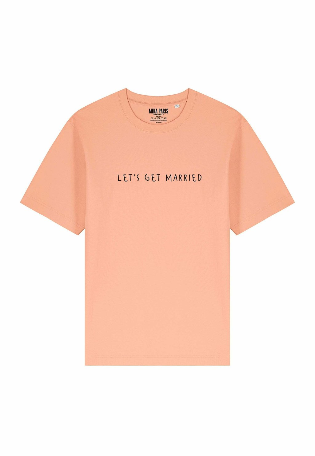 

Футболка с принтом LETS GET MARRIED PRINT HEAVYWEIGHT Mira Paris, светло-розовый