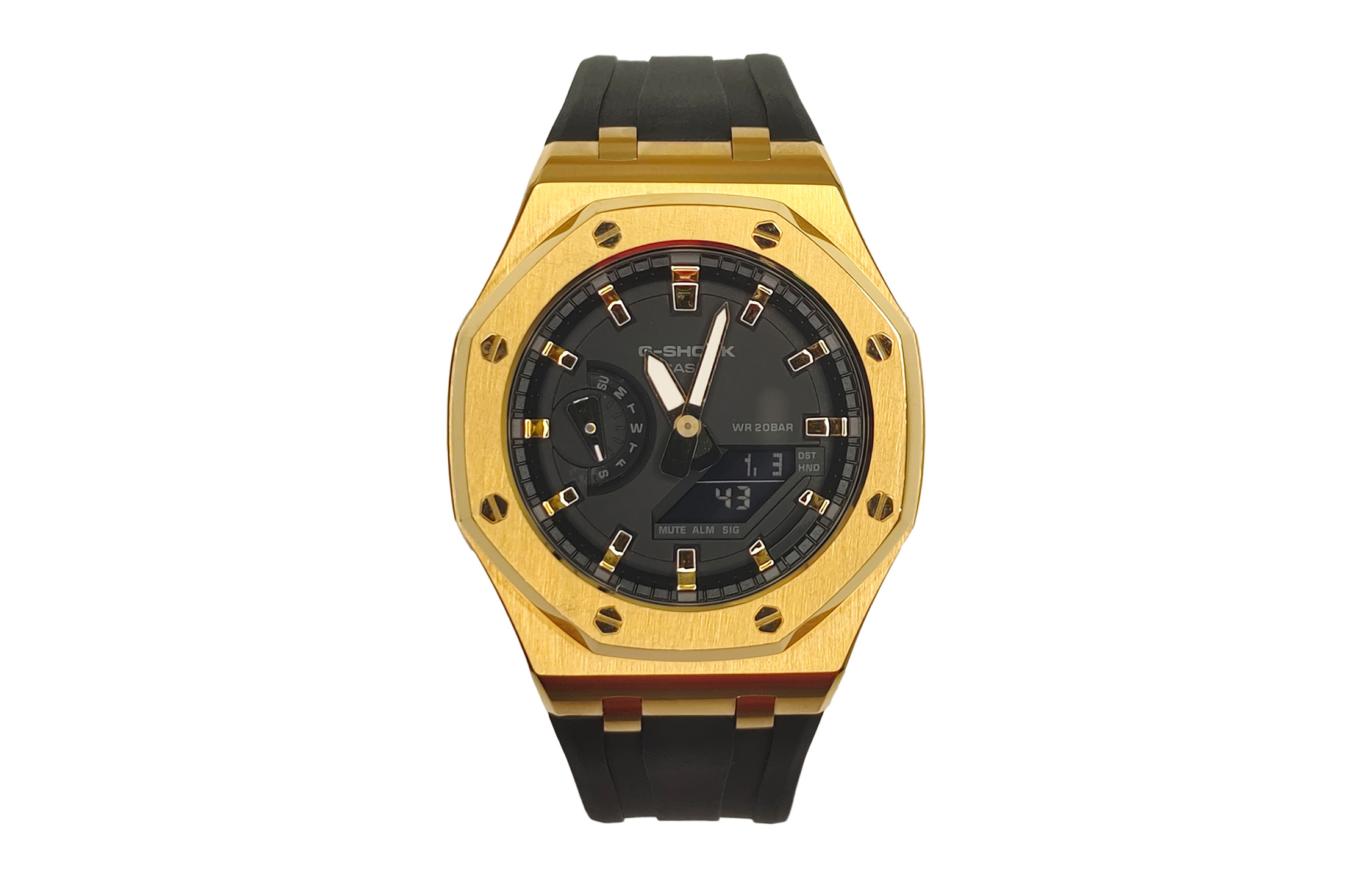 

Мужские часы CASIO Liquid Crystal/Analog Dual Display Series 44 мм черные