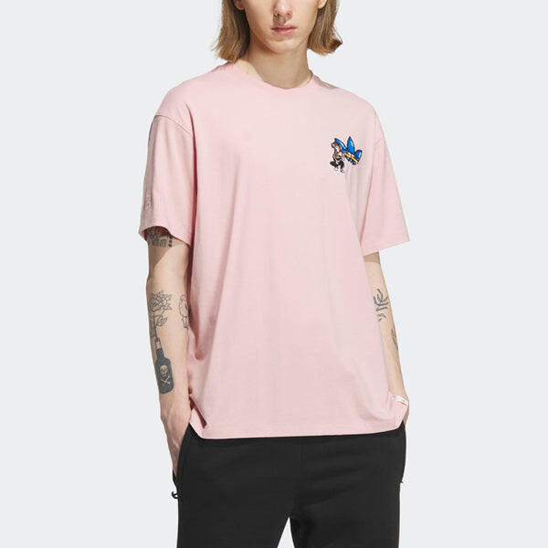 Футболка оригиналы x monkey kingdom gfx футболка Adidas, лиловый — фото 2
