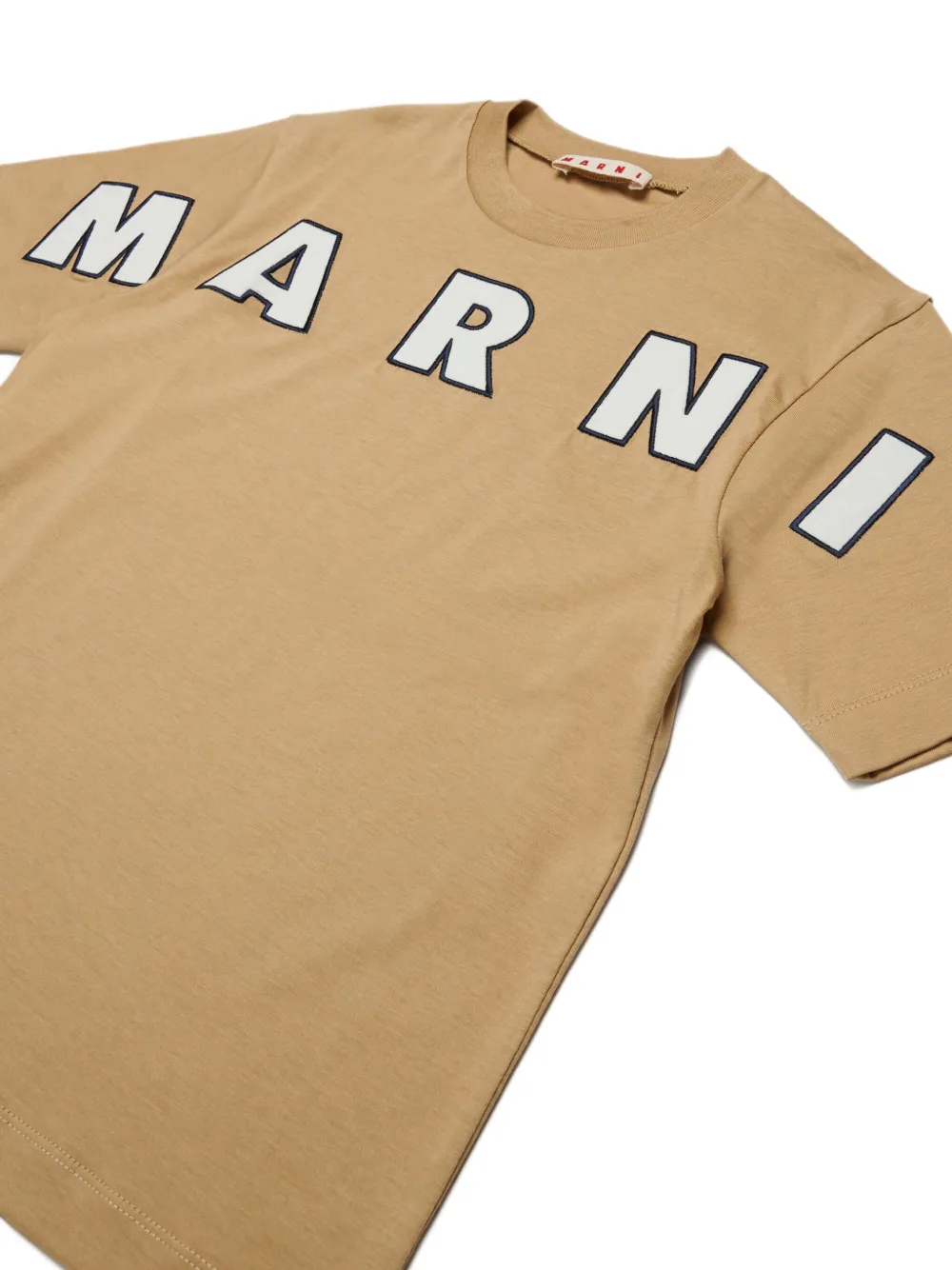 Базовая футболка Marni Kids, нейтральный — фото 4